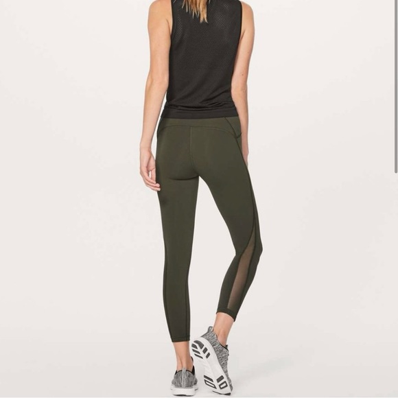 Lululemon Train Times Legging in Olive Green Size 4 - Picture 3 of 6